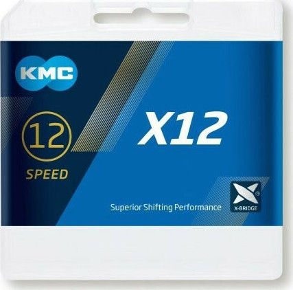 KMC Chain X12 Blacktech 126 Връзки Велосипедна Верига 12 Скорости 126L Черна