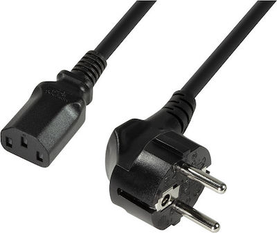 LogiLink IEC C13 - Schuko Cable 3m Black (CP095)