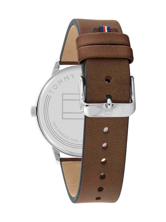 Tommy Hilfiger Ceas Baterie cu Maro Curea de piele