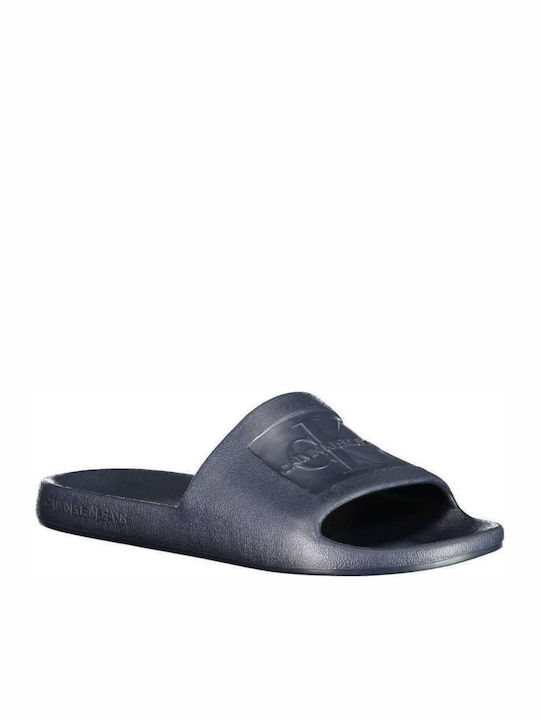 Calvin Klein Men's Slides Blue Regular Fit