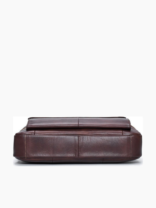 Leather Men's Briefcase Brown