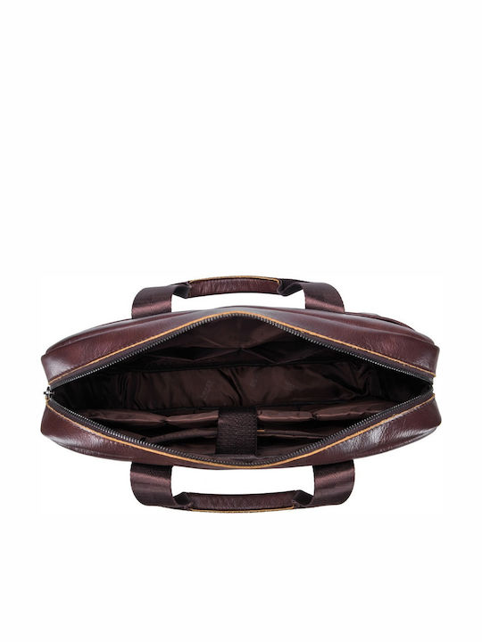 Leather Men's Briefcase Brown