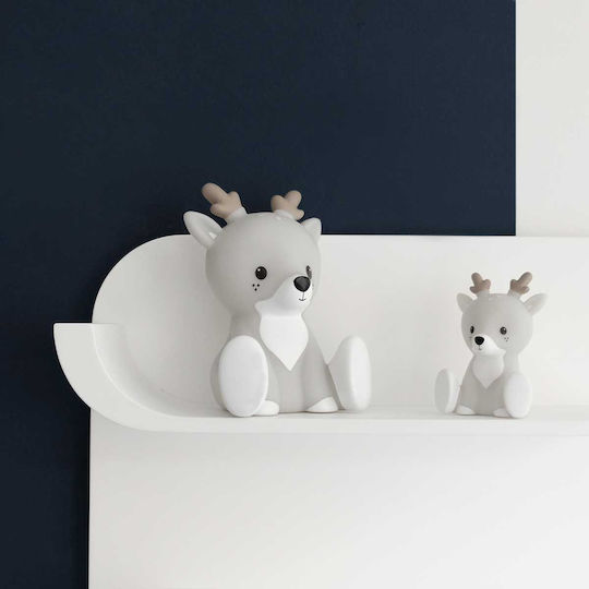 Flow Led Kids Decorative Lamp Fabian Gray 10x9x13.5εκ.