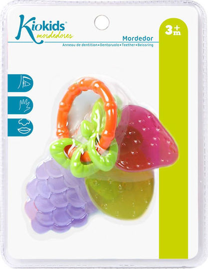Kiokids Fruit Μασητική Κουδουνίστρα Οδοντοφυΐας από Πλαστικό για 3 m+