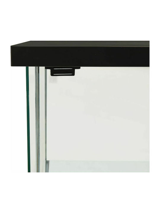 Floor-standing Living Room Display Cabinet made of Particleboard with Glass Black from Baked Glass 42.5x36.5x86cm