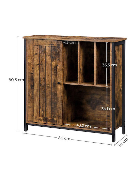 Mobilier de Intrare cu Dulap pentru Pantofi Cafea 80x30x80.5cm