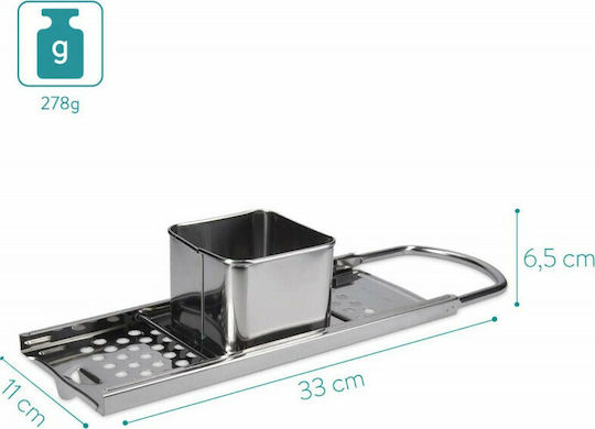 Navaris Grater for Fruits and Vegetables from Inox Steel 33x11x6.5cm