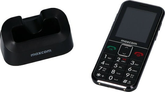 MaxCom MM735 Einzel-SIM Handy mit Großen Tasten Schwarz