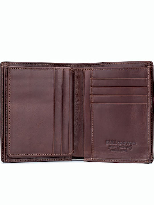 Leather Men's Wallet Classic with RFID Brown