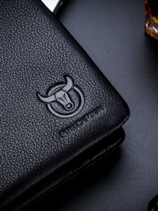 Leather Men's Wallet Classic with RFID Black