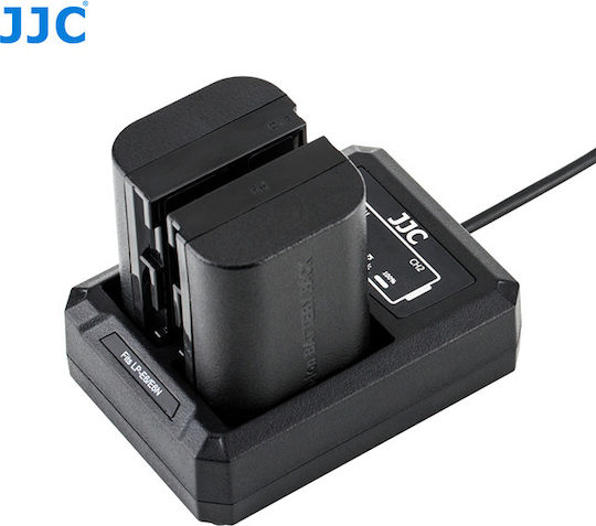 JJC Double Battery Charger DCH-LPE6 Compatible with Canon
