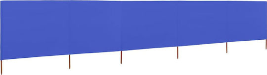 vidaXL Stoffzaunpaneel in Blau Farbe 80cm x 6.0m
