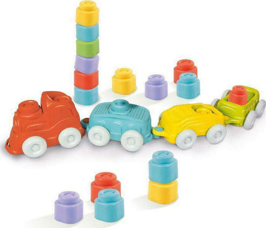 Baby Clementoni Bausteine Baby Train Sensory für 6+ Monate 12Stück
