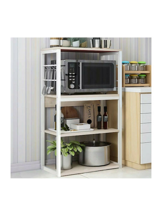 Shelving Unit Floor Wille White 50x30x99.5cm