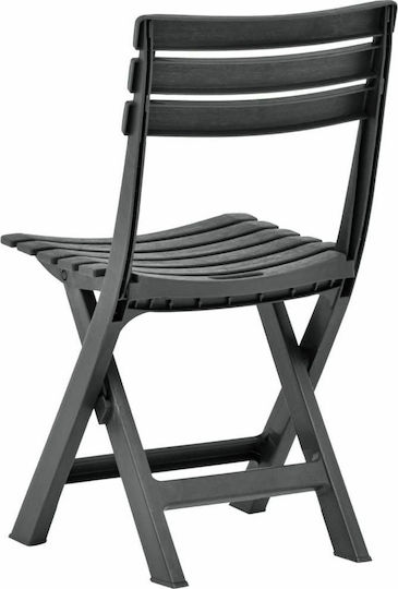 Outdoor Chair Plastic Anthracite 2pcs 44x41x78cm