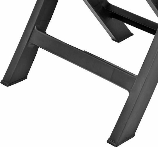 Outdoor Chair Plastic Anthracite 2pcs 44x41x78cm
