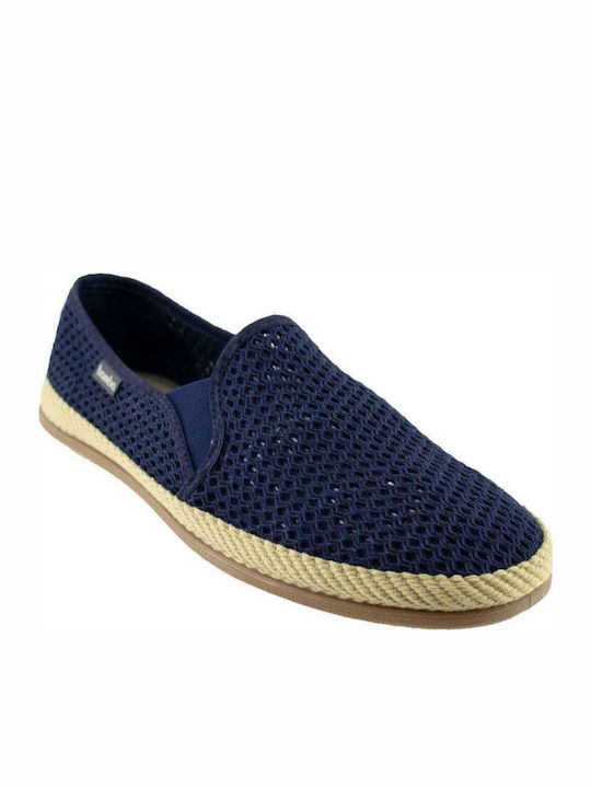 Fabric Men's Espadrilles in Blue Color