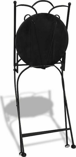Outdoor Chair Metallic Bistro Terracotta 2pcs 37x44x89cm