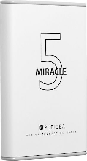 Puridea S12 Power Bank 5000mAh με Θύρα USB-A Λευκό