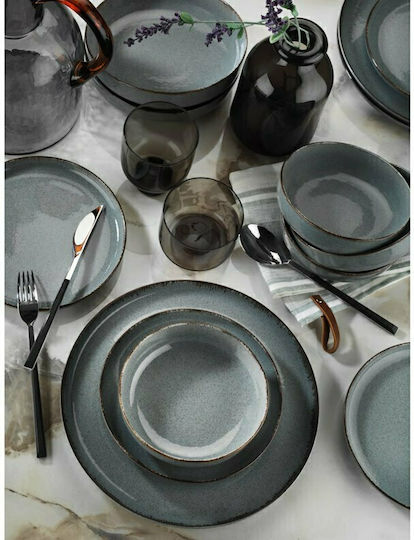 Max Home Mood Serving Platter Rectangular made of Porcelain Gray 27x20cm Max Home Mood Serving Platter Rectangular made of Porcelain Gray 27x20cm