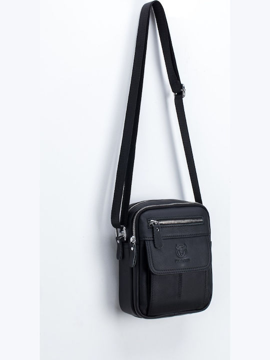 Leather Men's Bag Shoulder / Crossbody Black