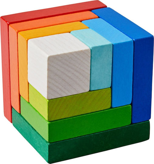 Haba Bauklötze Spiel Nachbildung Kube Regenbogen Hölzernes für 3+ Jahre 10 Stück