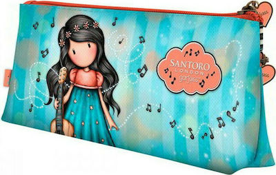 Santoro This One’s For You Pencil Case with 2 Compartments Turquoise