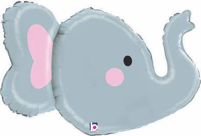 Ballon Folie Jumbo Baby-Dusche Rund Gray 86cm