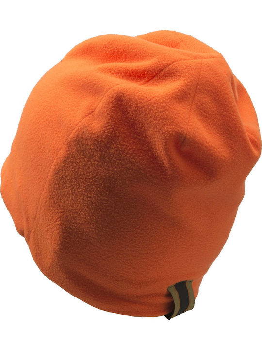 Beanie Ανδρικός Fleece Σκούφος σε Πορτοκαλί χρώμα