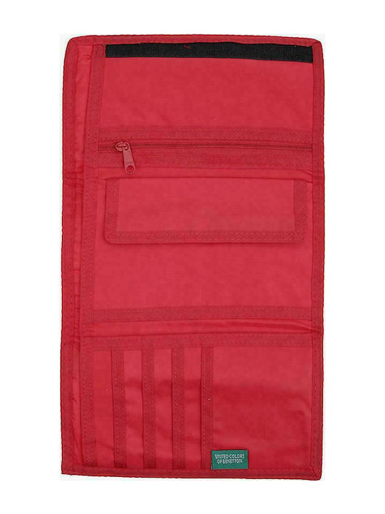 Benetton Portofel pentru copii cu velcro Roșu Benetton Portofel pentru copii cu velcro Roșu
