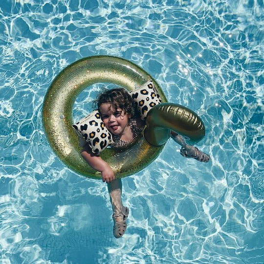 Swim Essentials Leopard Schwimmflügel aus Ungiftigem PVC Für Kinder Von 2 Bis 6 Jahre Beiges