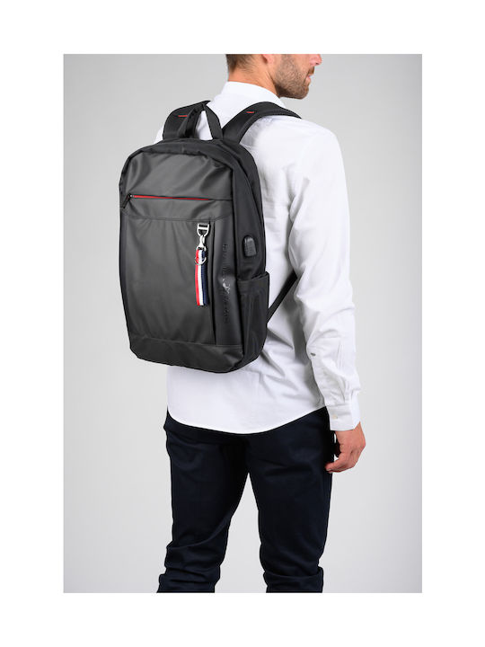 Beverly Hills Polo Club Männlich Rucksack Wasserdicht Schwarz 22Es