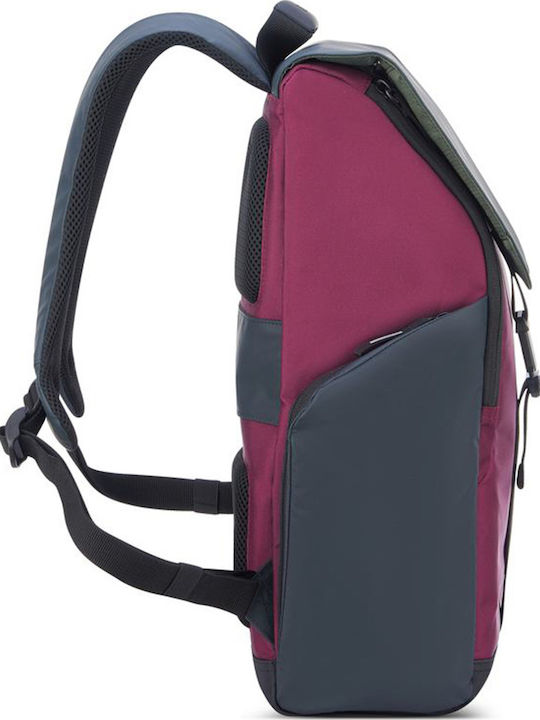 Delsey Securflap Τσάντα Πλάτης για Laptop 15.6" σε Μπορντό χρώμα