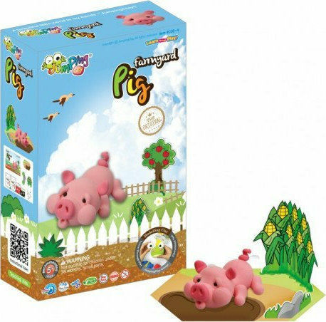 Jumping Clay Schweinchen Kinder Ton Mehrfarbigs 51gr C26-4