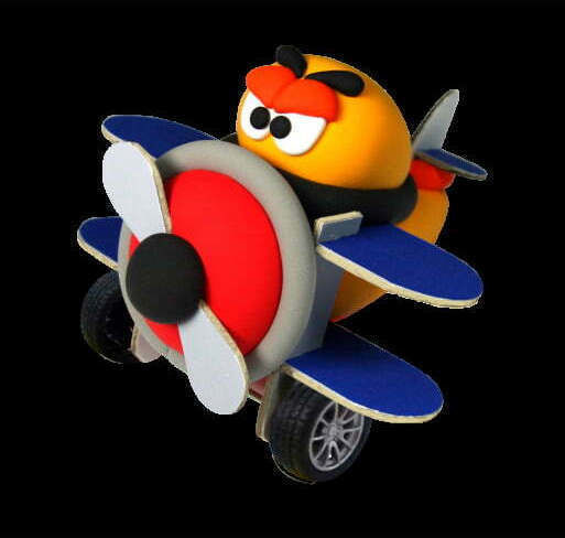 Jumping Clay Airplane Children's Clay Multicolourς