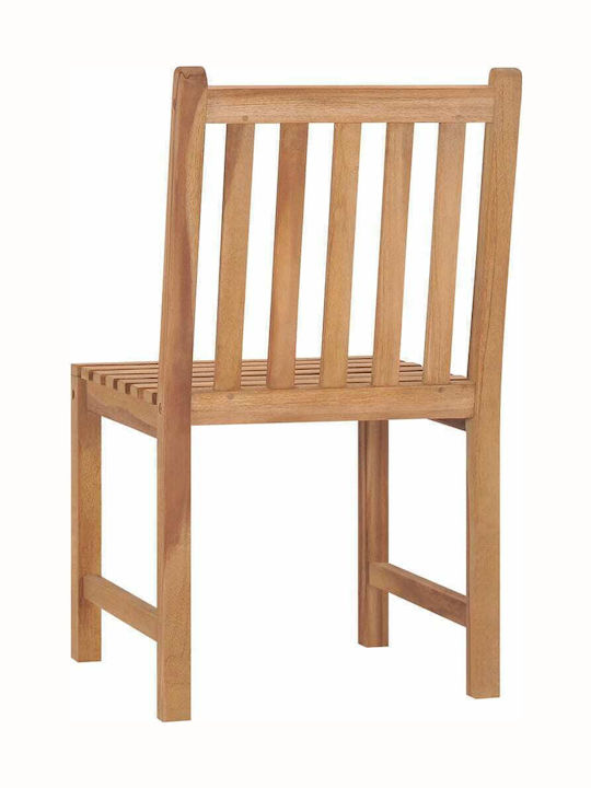 Outdoor-Stuhl Hölzernes Teak 2Stück 50x53x90εκ.