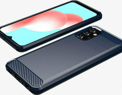 Hurtel Carbon Back Cover Σιλικόνης Μπλε (Galaxy A32 4G)