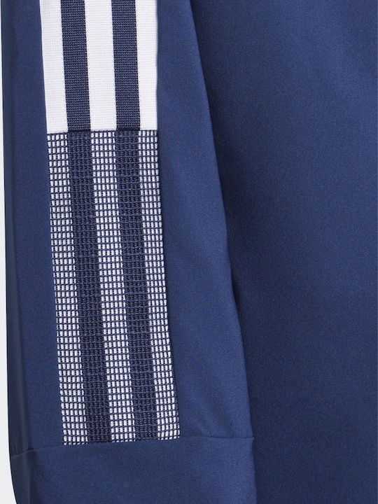 Kids' Sports Jacket Short Windproof with Hood Blue Tiro 21