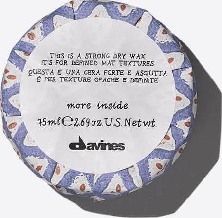Davines More Inside Strong Dry Wax Κερί για Δυνατό Κράτημα & Φυσικό Αποτέλεσμα 75ml