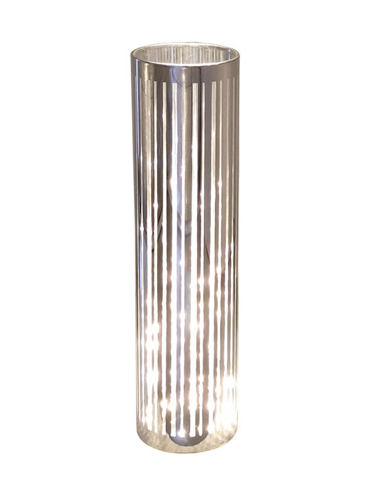 Ravenna Carlina Tall Decorative Lamp Vase LED Silver