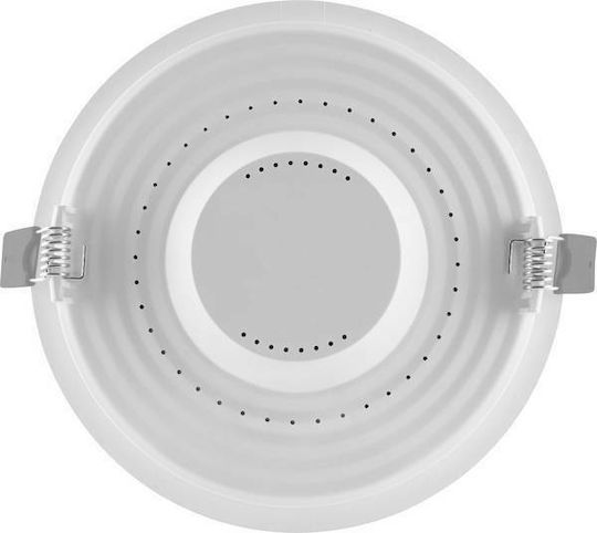 Ledvance Στρογγυλό Χωνευτό LED Panel 12W με Θερμό Λευκό Φως 3000K 16.9εκ.