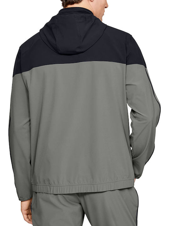 Under Armour Athlete Recovery Men's Sweatshirt Jacket with Hood and Pockets Multicolour