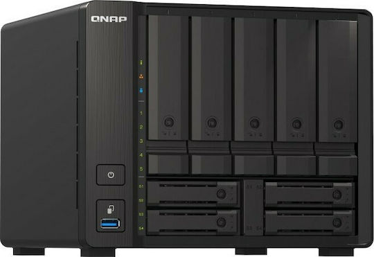QNap TS-H973AX-32G NAS Tower με 9 θέσεις για HDD/SSD και 2 θύρες Ethernet