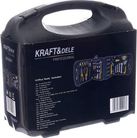 Kraft & Dele Комплект инструменти в куфарче Кутия с 117 инструменти
