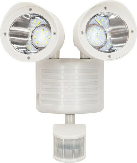 GloboStar Waterproof Solar LED Flood Light 10W Cold White 6000K with Motion Sensor and Photocell IP54