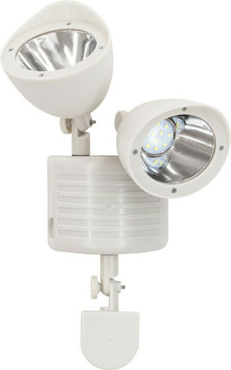 GloboStar Waterproof Solar LED Flood Light 10W Cold White 6000K with Motion Sensor and Photocell IP54