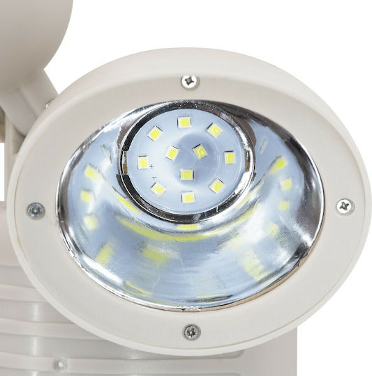 GloboStar Waterproof Solar LED Flood Light 10W Cold White 6000K with Motion Sensor and Photocell IP54
