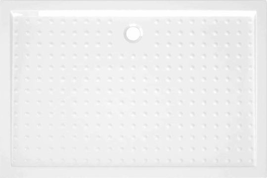 vidaXL Rectangulară Acrilic Duș 80x120cm Albă