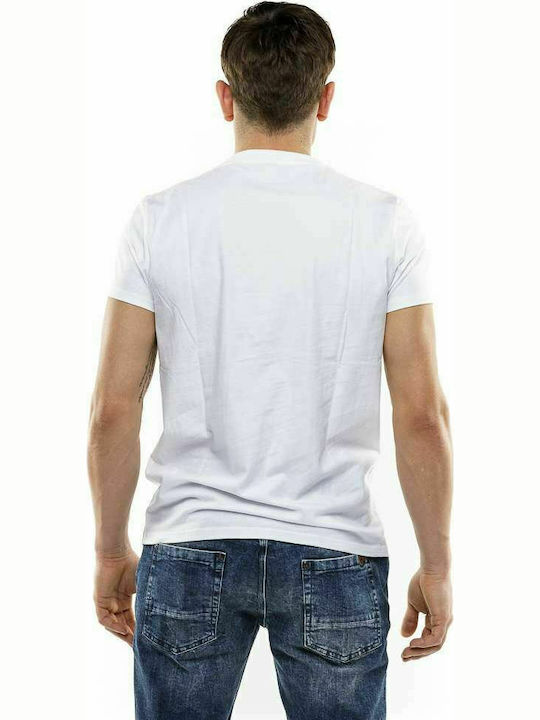 Devergo Men's Short Sleeve T-shirt White 1D21SS4015SS0105-1