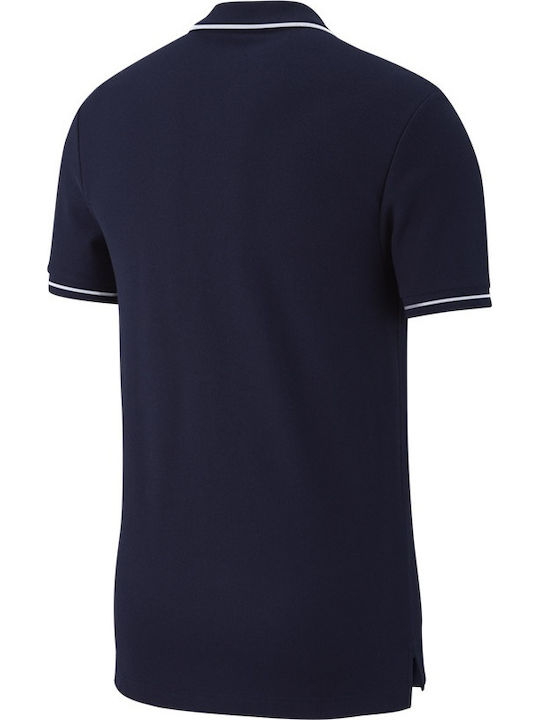 Nike Club 19 Bluza sport pentru bărbați cu mâneci scurte Polo Navy